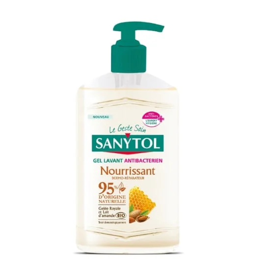 Savon liquide mains désinfectant nourrissant