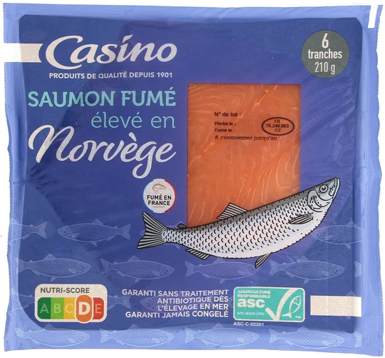 Saumon fumé Norvège 6 tranches
