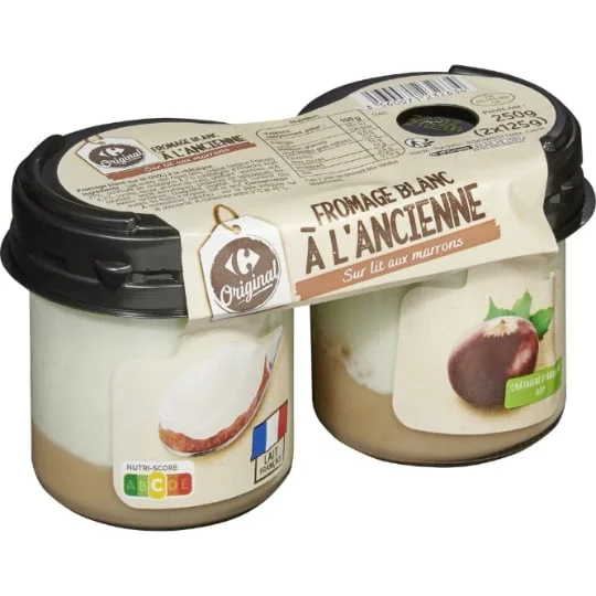 Fromage blanc marrons