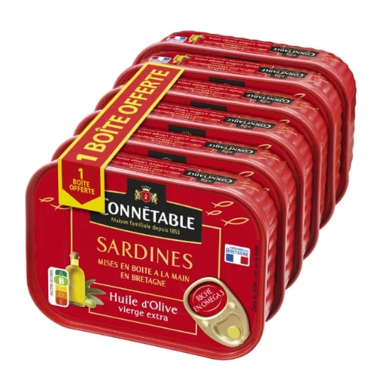 Sardines à l'huile d'olive vierge extra