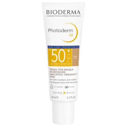 Gel-Crème Solaire Matifiante Clarifiant Et Anti-Récidive Très Haute Protection 50+ Teint Dorée Photoderm M Blue Light Protection 66