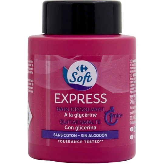 Bain dissolvant express à la glycérine