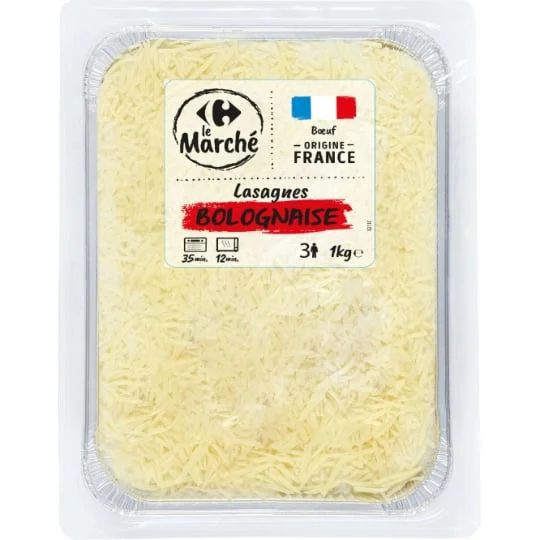 Plat cuisiné Lasagnes bolognaise