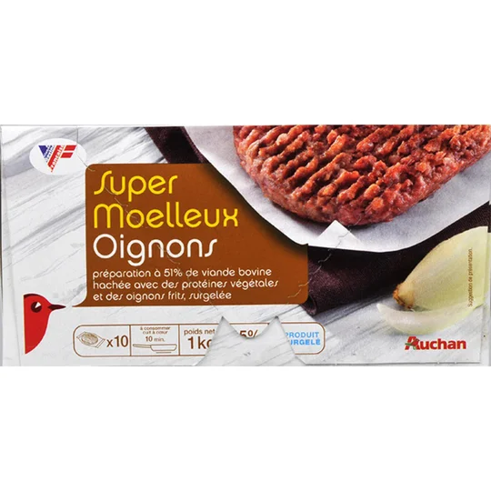 Hachés aux oignons super moelleux 15% MG