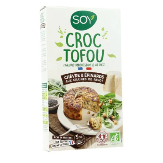 Croc Tofou Chèvre & Epinard Graines de Pavot Bio