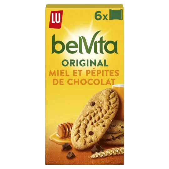 Biscuits petit déjeuner au miel et aux pépites de chocolat Original