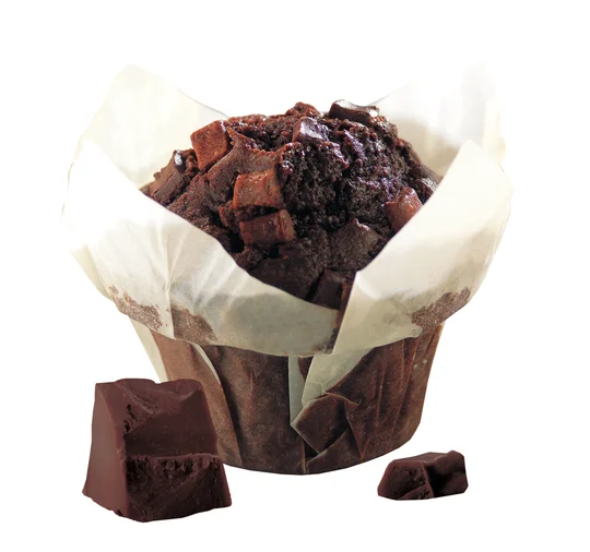 Maxi Muffins avec morceaux chocolat au lait et noir