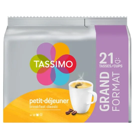 Café dosettes compatibles petit-déjeuner x21