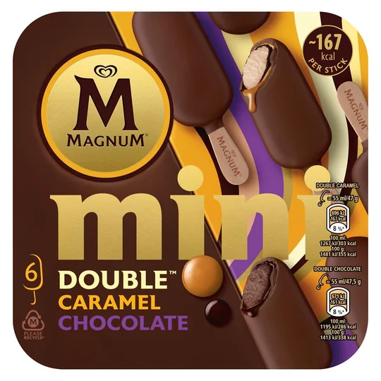 Mini - Glaces double caramel et chocolat