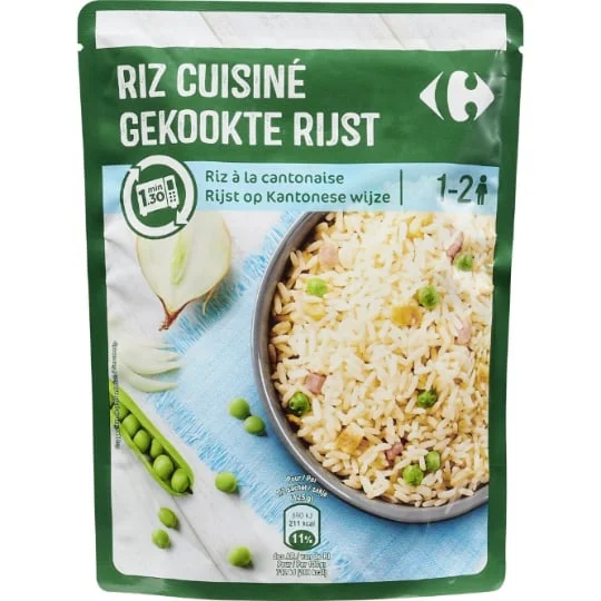 Riz micro-ondes à la cantonaise 1mn30