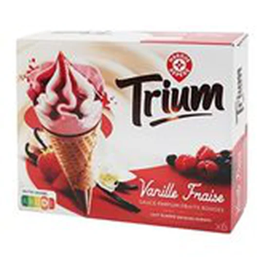 Cônes glacés Vanille fraise - x6