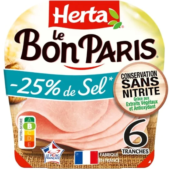 Jambon sel réduit conservation sans nitrite Le Bon Paris