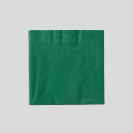 Monoprix Maison 20 Serviettes, Vert, 40X40Cm, 3 Plis