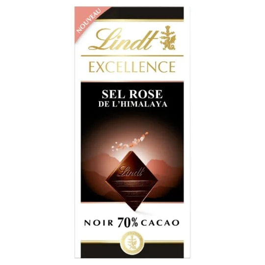Chocolat noir 70% Cacao Sel Rose l'Himalaya