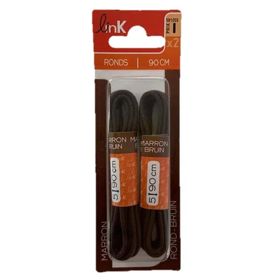 Lacets ronds - Marron - 90cm