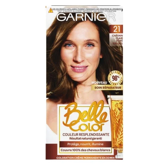 Coloration Cheveux Permanente 21 Chatain Clair Doré Naturel
