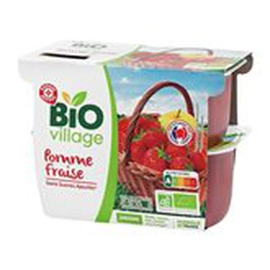 Dessert fruitier Pomme fraise Bio