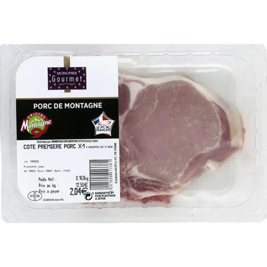Côte Première De Porc