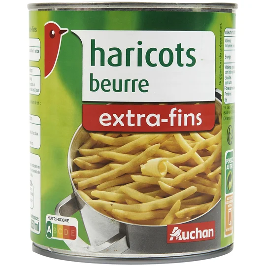 Haricots au beurre extra fins