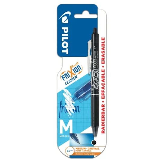 Stylo Roller rechargeable Rétractable encre effaçable