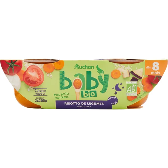 Bol risotto de légumes bio dès 8 mois