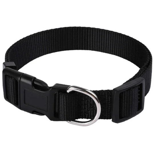 Collier Basic 12mm et 23/30cm pour Chien Noir