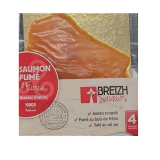 Saumon d ecosse fume 4 tranches