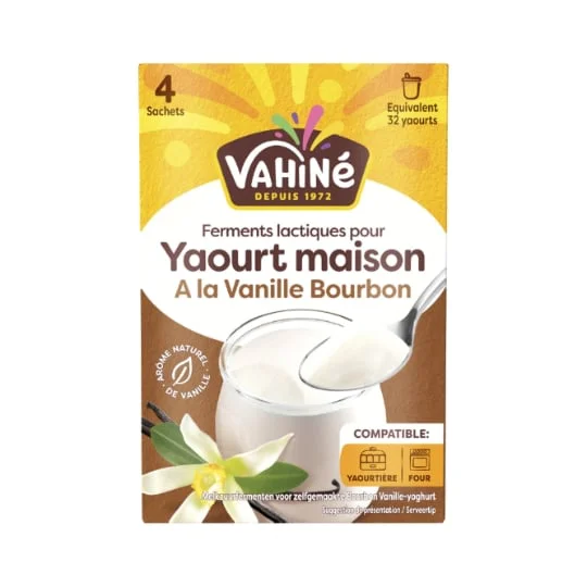 Préparation de yaourt vanille maison