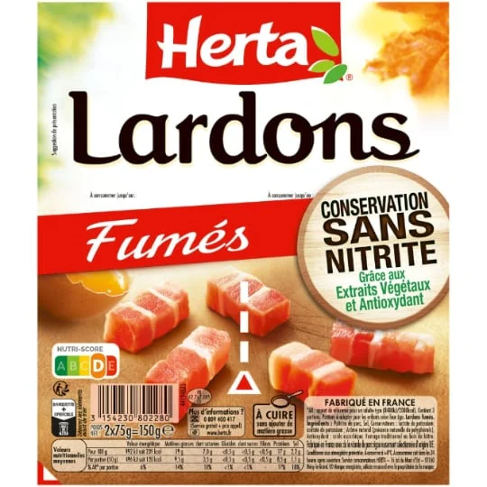 Lardons fumés conservation sans nitrite