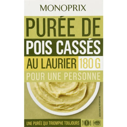 Purée de pois cassés au laurier