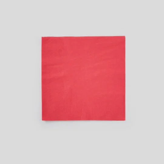 50 SERVIETTES 33X32 2PLIS ROUGE
