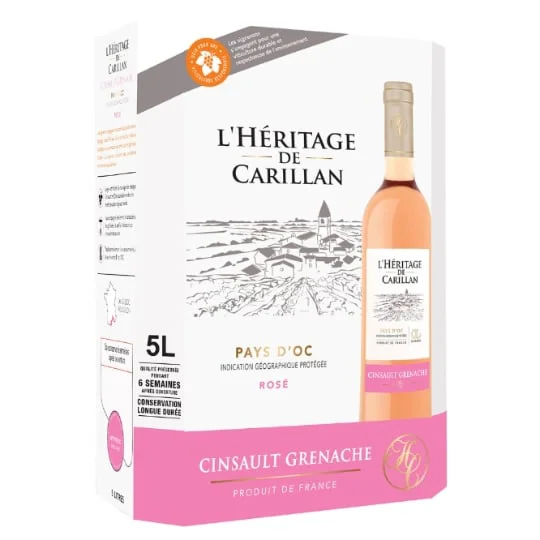 Vin Rosé Languedoc Roussillon IGP Pays d'OC Cinsault - Grenache
