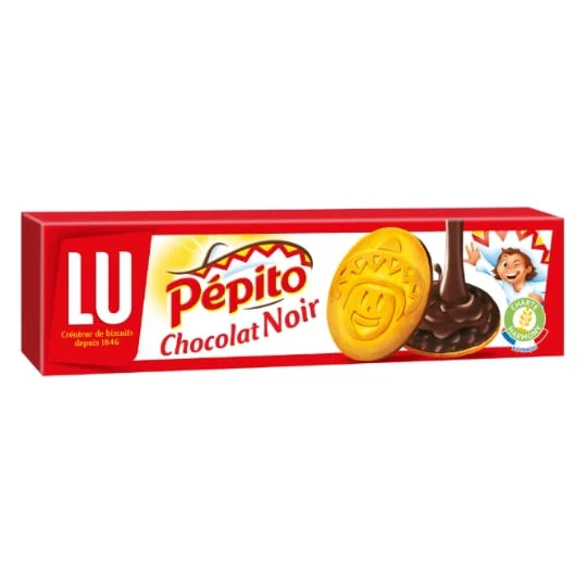 Biscuits nappés au chocolat noir Pepito