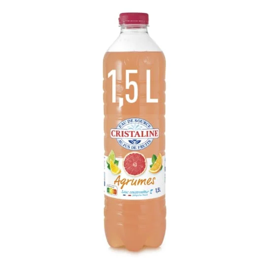 Eau aromatisée au jus concentré de pamplemousse