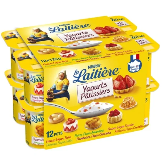Yaourt pâtissiers aux fruits panachés