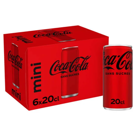 Soda sans sucres slim mini frigo pack