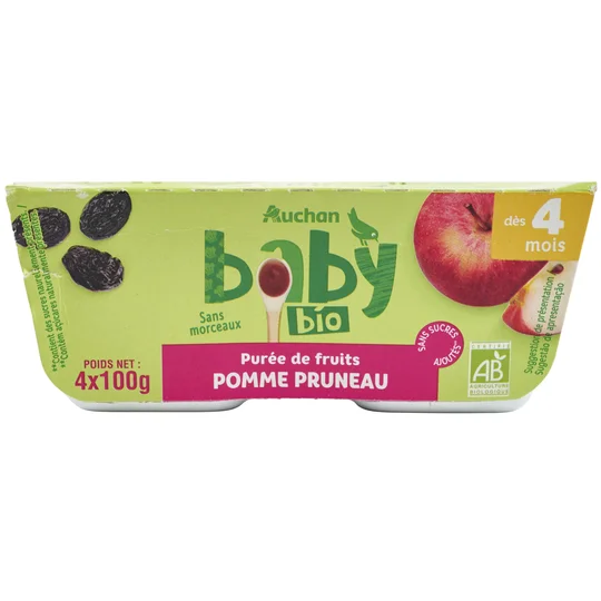 Petit pot dessert pomme pruneau banane dès 4 mois