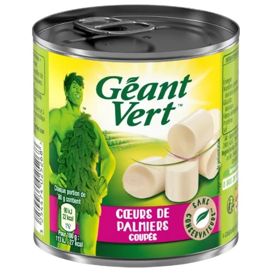 Coeurs de palmiers coupés