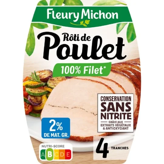 Roti de poulet sans nitrite