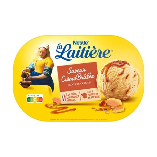 Glace crème brulée éclat de caramel