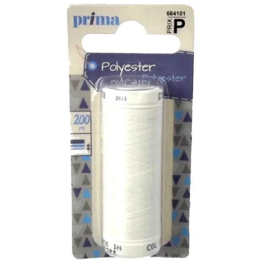 Fil blanc en polyester 200 mètres
