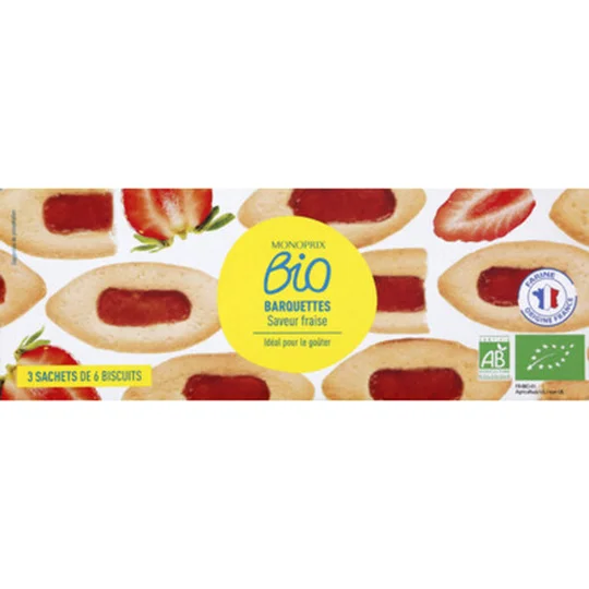 Barquettes à la fraise bio