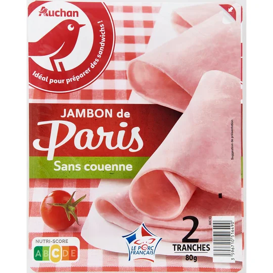 Jambon de Paris sans couenne