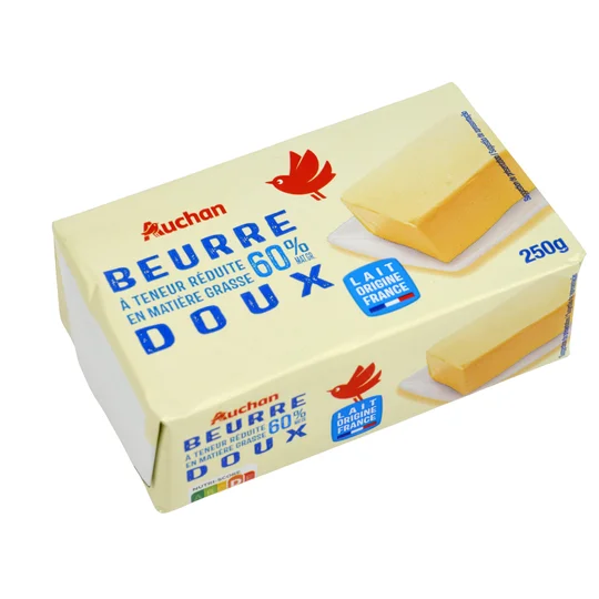 Plaquette de beurre doux 60% MG