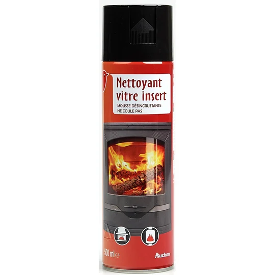 Nettoyant mousse désincrustante vitre insert