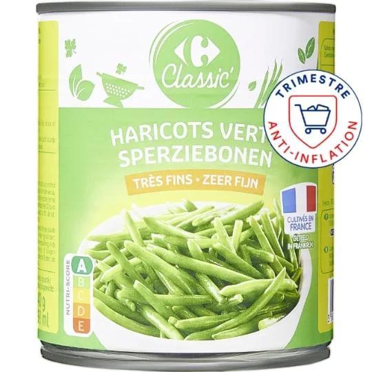 Haricots verts très fins
