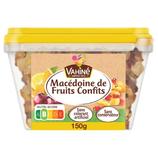 Fruits confits macédoine