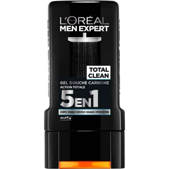 Gel Douche Homme Action Totale 5en1 Pure Carbon