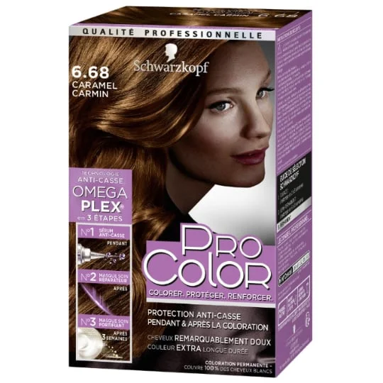 Coloration Permanente Caramel Carmin 6.68