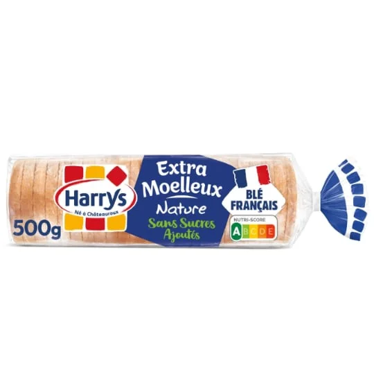 Pain de mie extra moelleux nature sans sucres ajoutés
